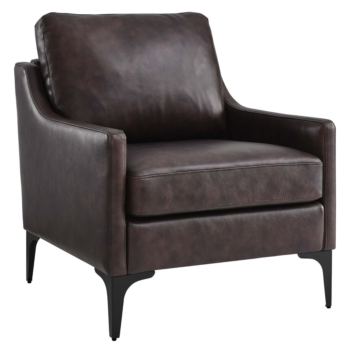 Corland Leather Accent Armchair: Stylish, Comfortable, and Easy to Assemble