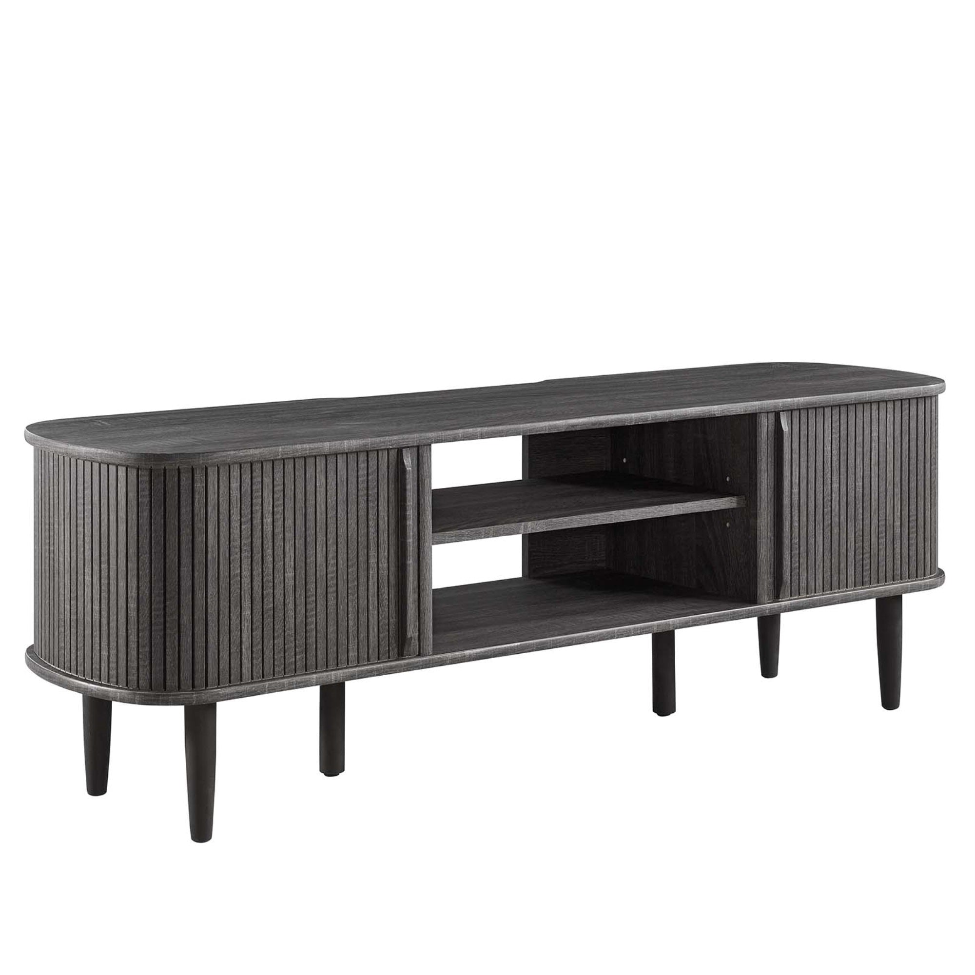 Ergode 55'' TV Stand - Mid-Century Retro Design - Ample Storage - Fits TVs up to 60'' - High-Quality Materials - Easy Assembly