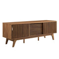 Mid-Century Render Twin Headboard with Slatted Detail - Durable Particleboard Frame, Wood Grain Laminate, Easy Wall Mount - Incl