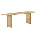 Ergode 58'' Wood Dining Bench - Natural Elegance & Functionality - Mango Wood - Adjustable Foot Pads - Spacious Design