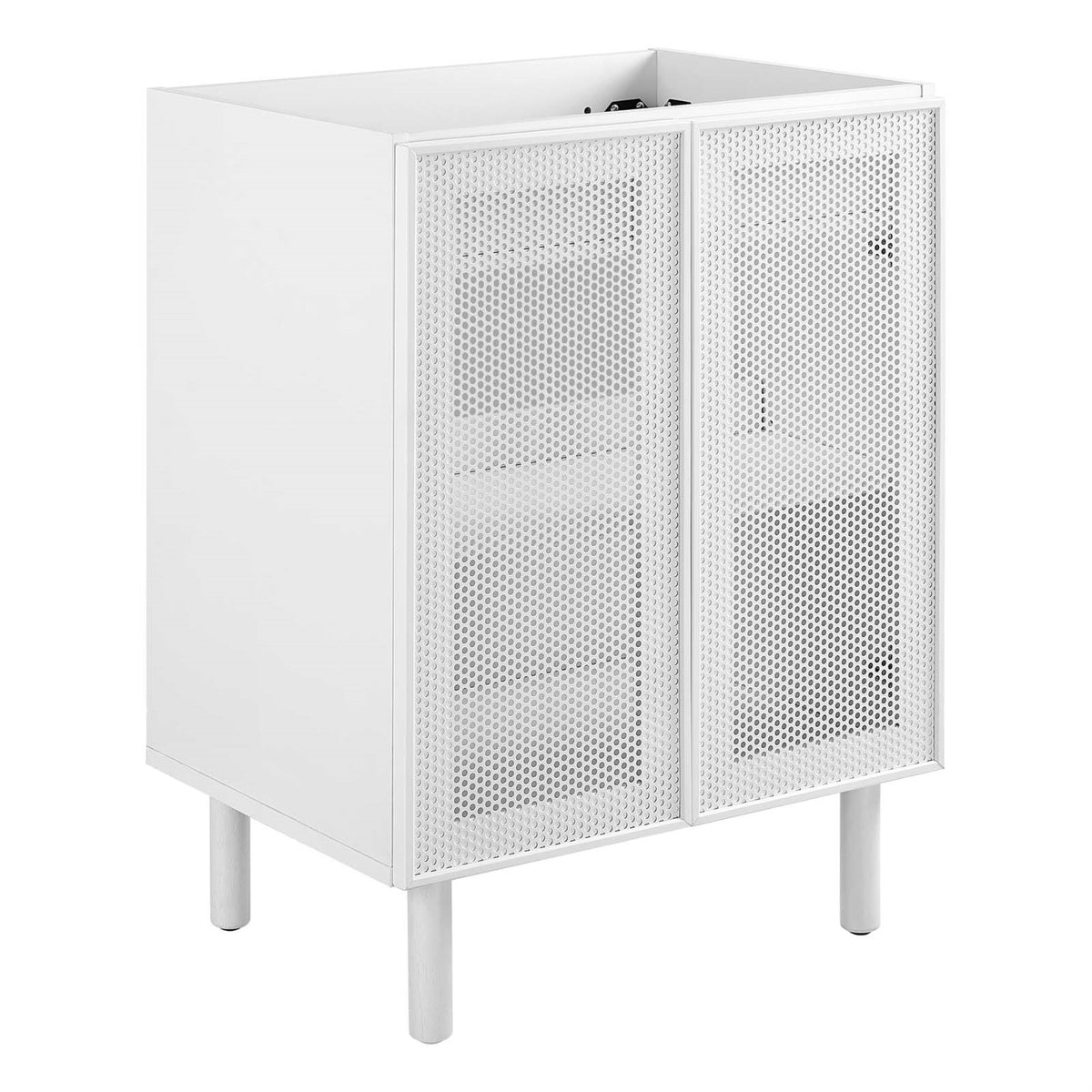 Calla 24'' Perforated Metal Bathroom Vanity Cabinet (Sink Basin Not Included)