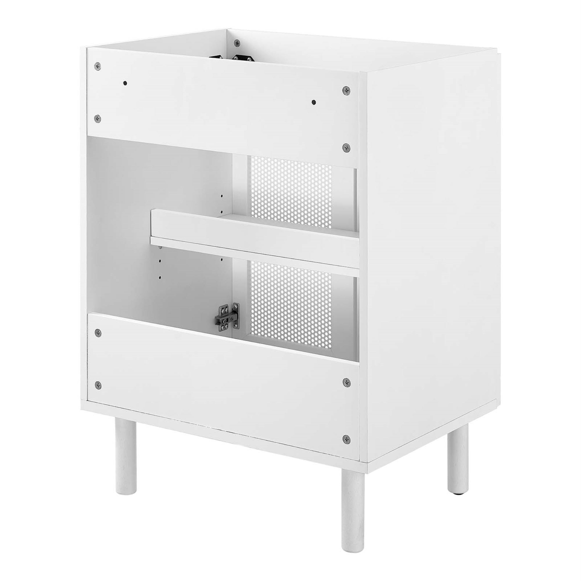 Calla 24'' Perforated Metal Bathroom Vanity Cabinet (Sink Basin Not Included)