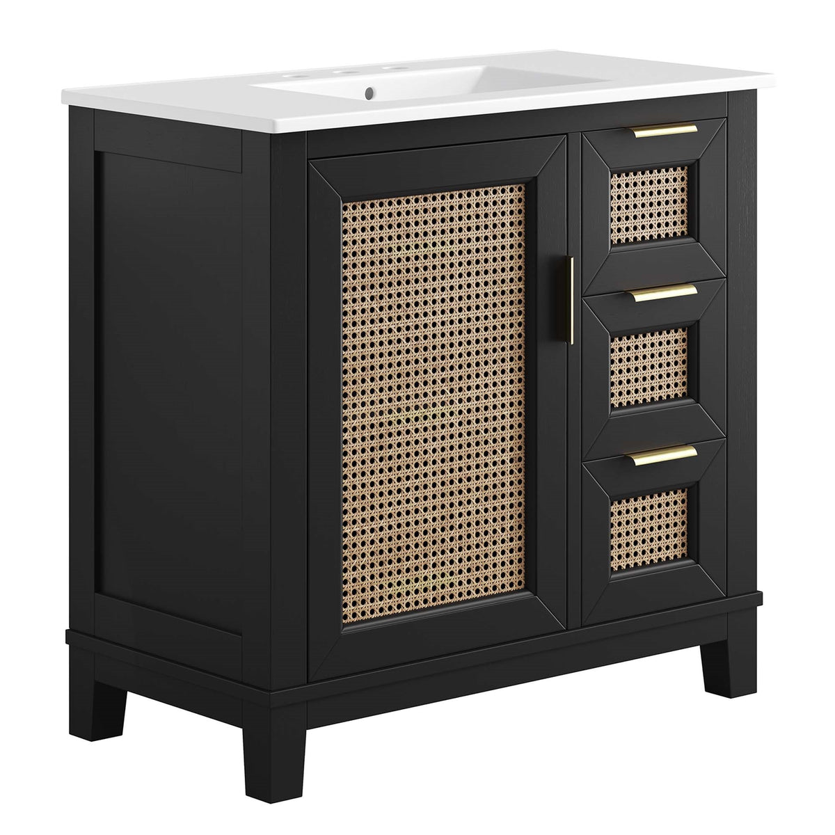 Dixie 36 Solid Wood Bathroom Vanity Cabinet