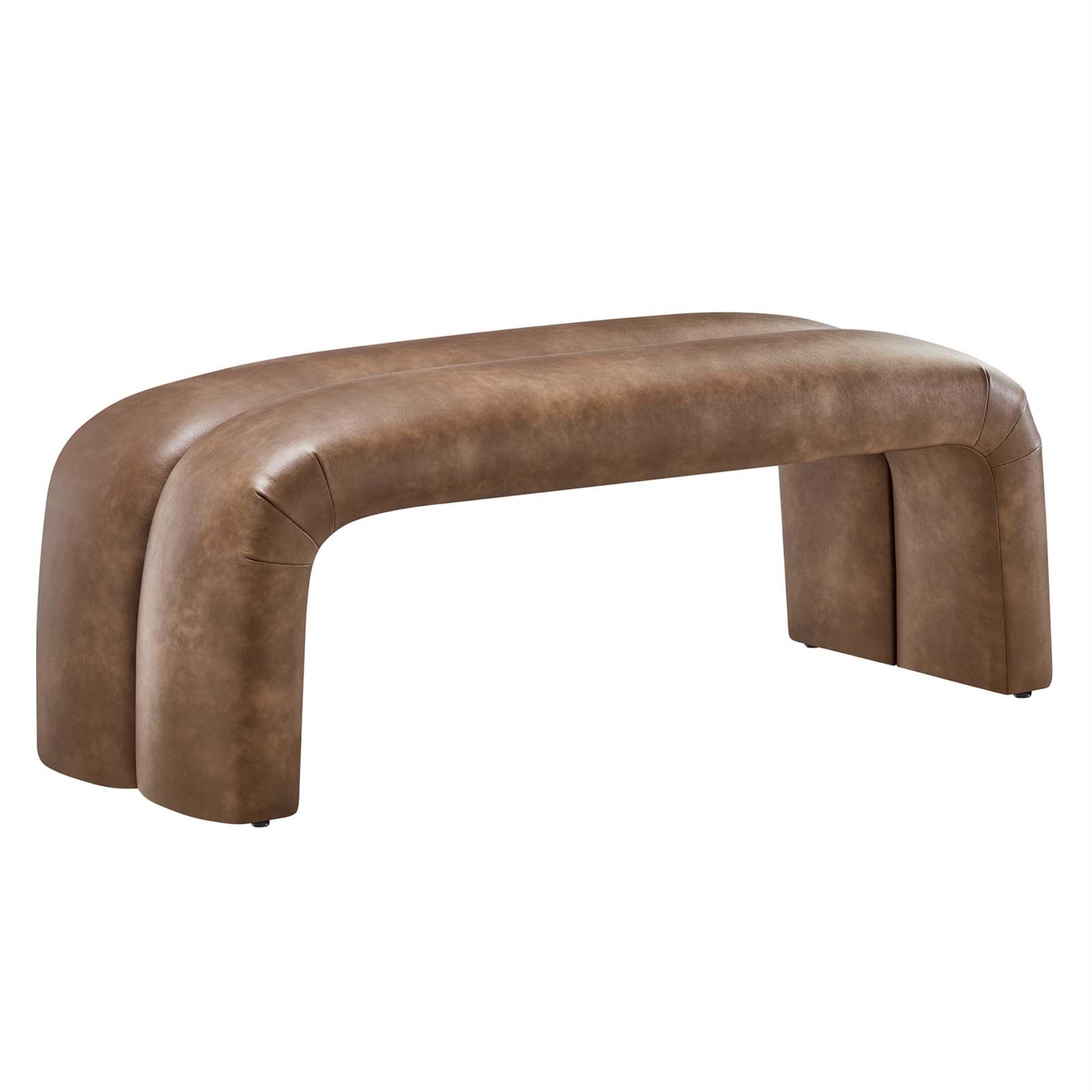 Dax 50.5'' Vegan Leather Upholstered Accent Bench