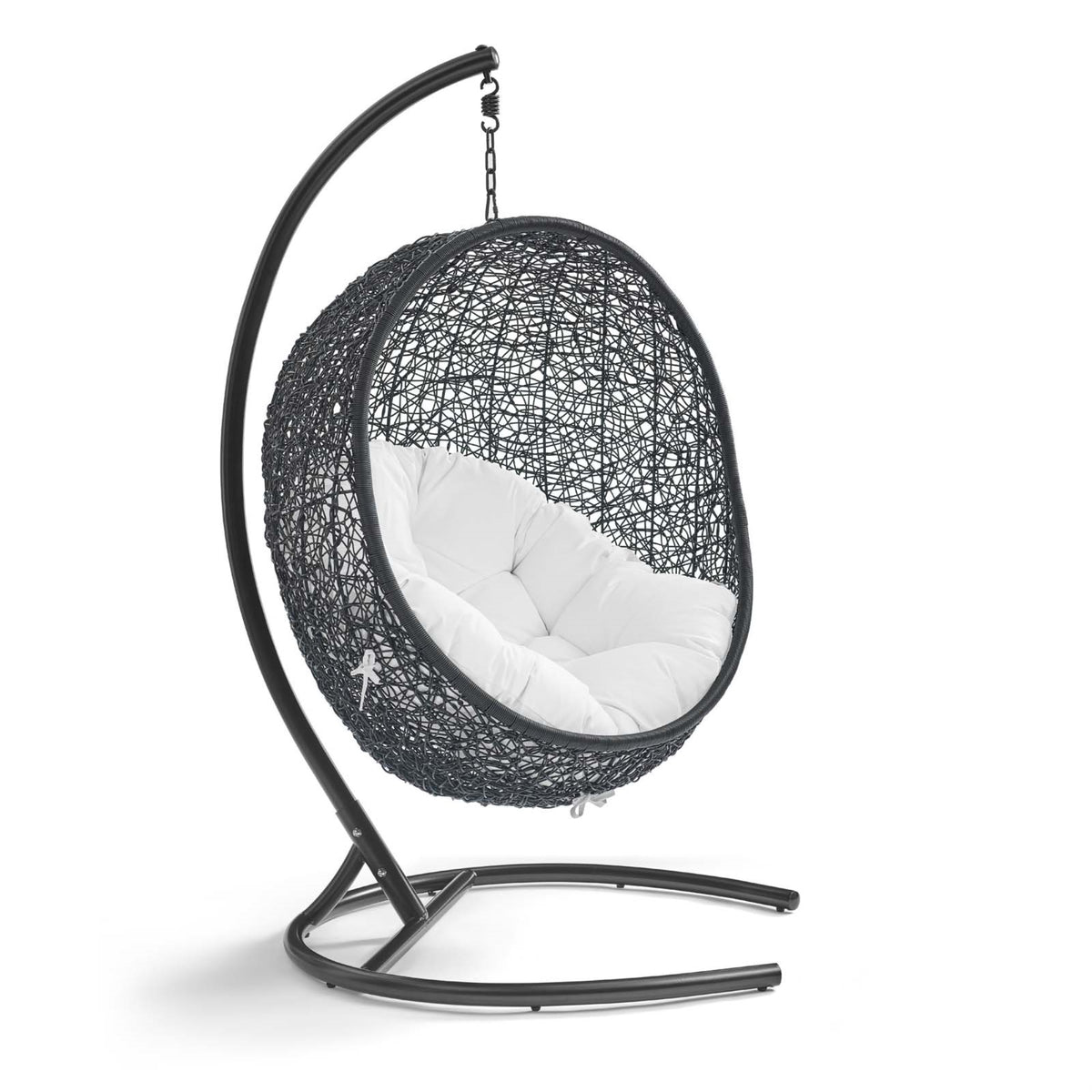 Encase Outdoor Swing Chair - Transformative and Captivating Patio Lounge Chair with Durable Metal Stand and Luxurious Cushions