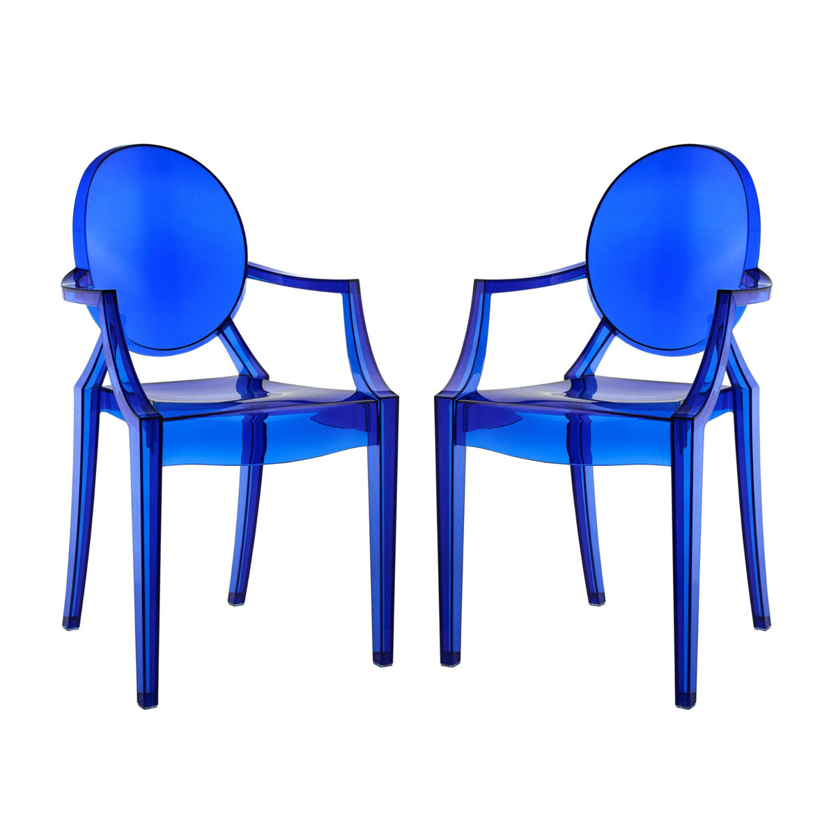 Ethereal Fusion of Artistry and Elegance: Casper Chair Set of 2 - Blue. Transform your space with bursts of creative energy. Sui