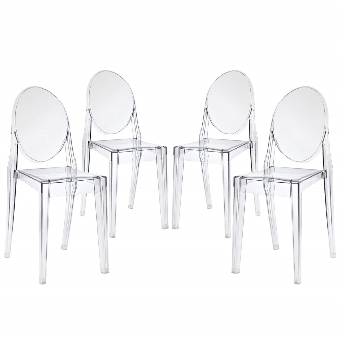 Yardlio Captivating Casper Chair Set | Artistic Finesse | Indoor/Outdoor | Set of 4
