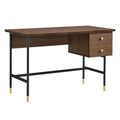 Nexus Office Desk, Black Walnut