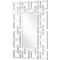 Elegant Decor MR9129 475 in Sparkle contemporary Rectangle Mirror - Elegant Textured Look  clear