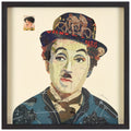 Empire Art Direct 'Charlie' Alex Zeng's dimensional collage,under glass &amp; a black shadow box frame