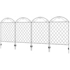 4 Pack Steel Foldable Fence Arch Trellis Panel Animal Barrier