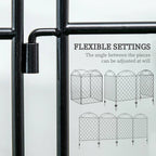 4 Pack Steel Foldable Fence Arch Trellis Panel Animal Barrier