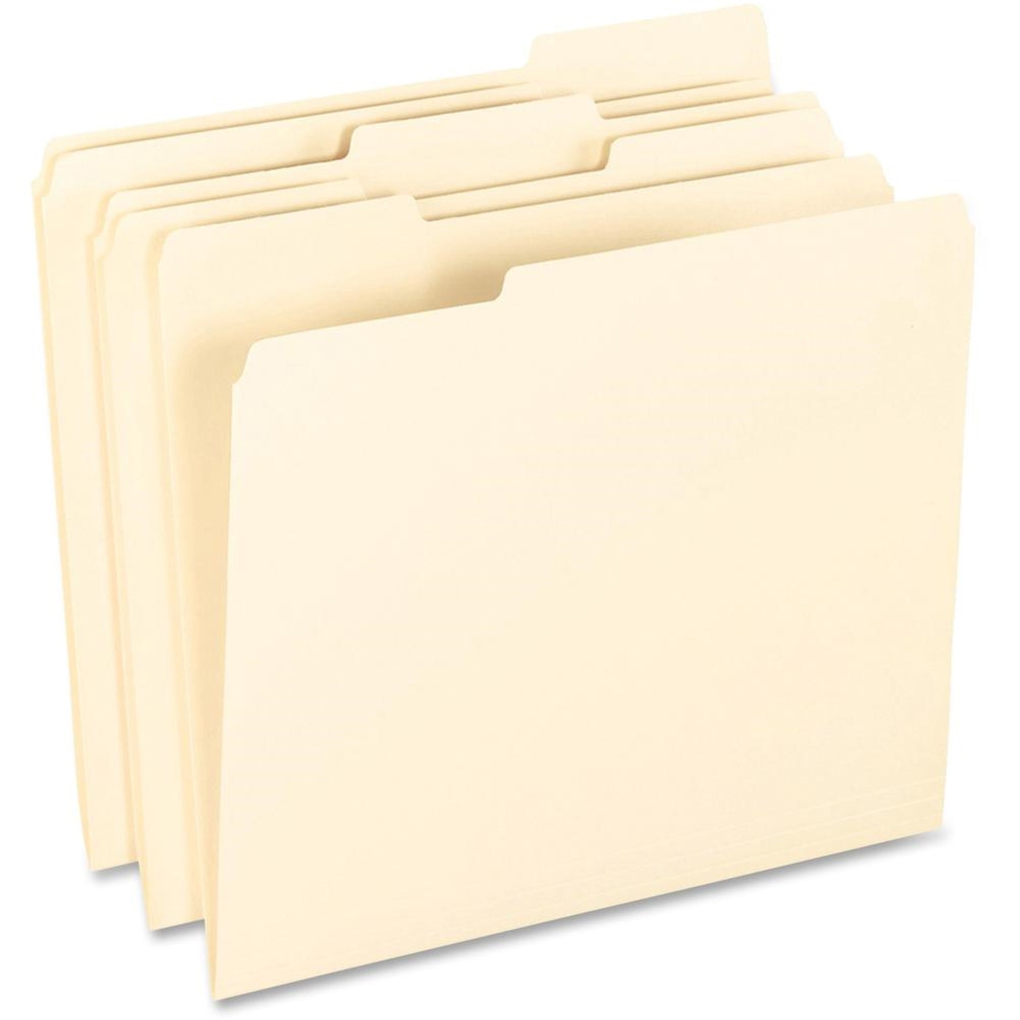 Pendaflex 1/3 Tab Cut Letter Recycled Top Tab File Folder - 8 1/2 X 11 - Top Tab Location - Assorted Position Tab Position - Man