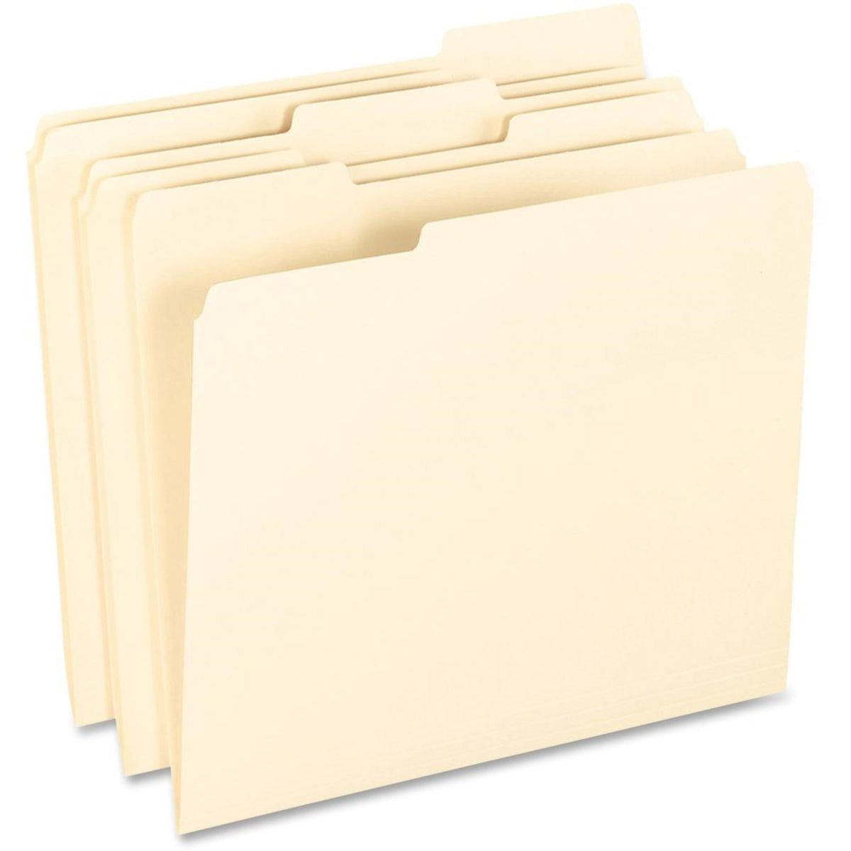 Pendaflex 1/3 Tab Cut Letter Recycled Top Tab File Folder - 8 1/2 X 11 - Top Tab Location - Assorted Position Tab Position - Man