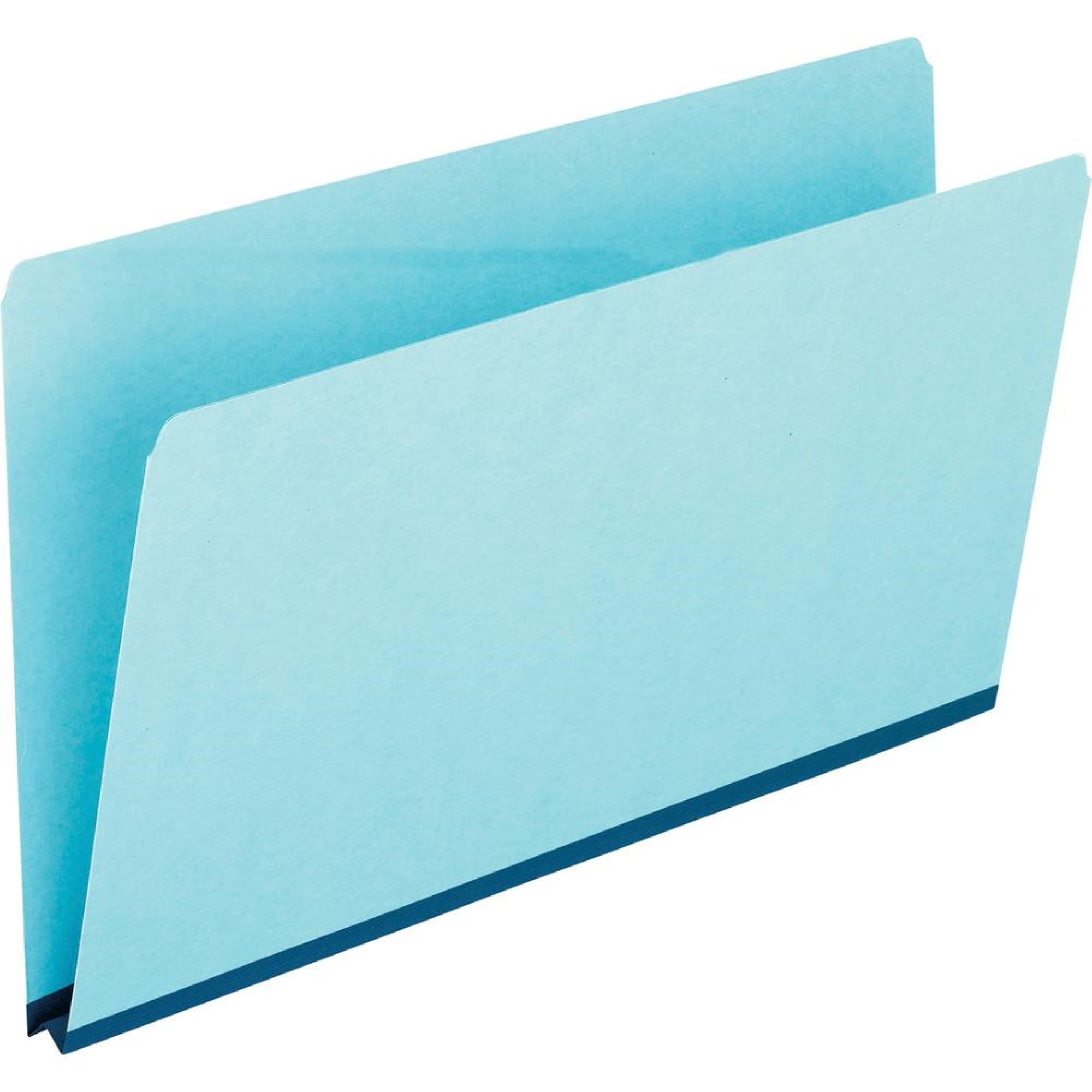 Pendaflex Legal Recycled Top Tab File Folder - 8 1/2 X 14 - 1 Expansion - Tyvek, Pressboard - Blue - 65% Recycled - 25 / Box