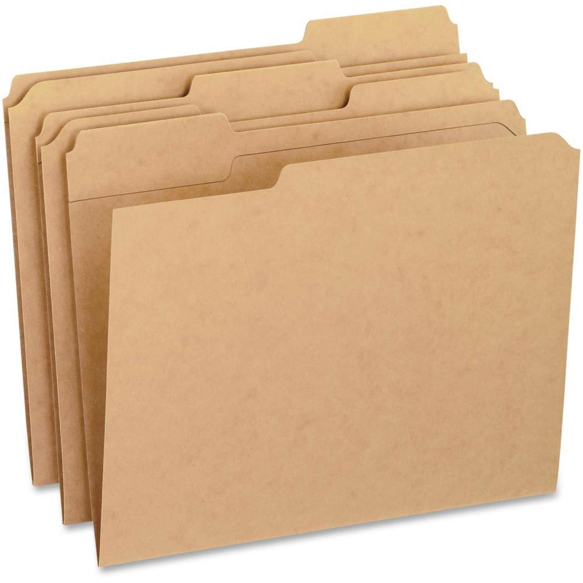 Pendaflex 1/3 Tab Cut Letter Recycled Top Tab File Folder - 8 1/2 X 11 - 3/4 Expansion - Top Tab Location - Assorted Position Ta