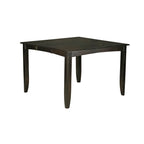 East West Furniture FAIR9-CAP-W 9 Piece Counter Height Pub Set Includes a Square Dining Table with Pedestal and 8 Kitchen Dining Chairs, 54x54 Inch, Cappuccino
