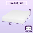 Full size 10-inch Charcoal Infused Memory Foam Mattress with Removable Cover