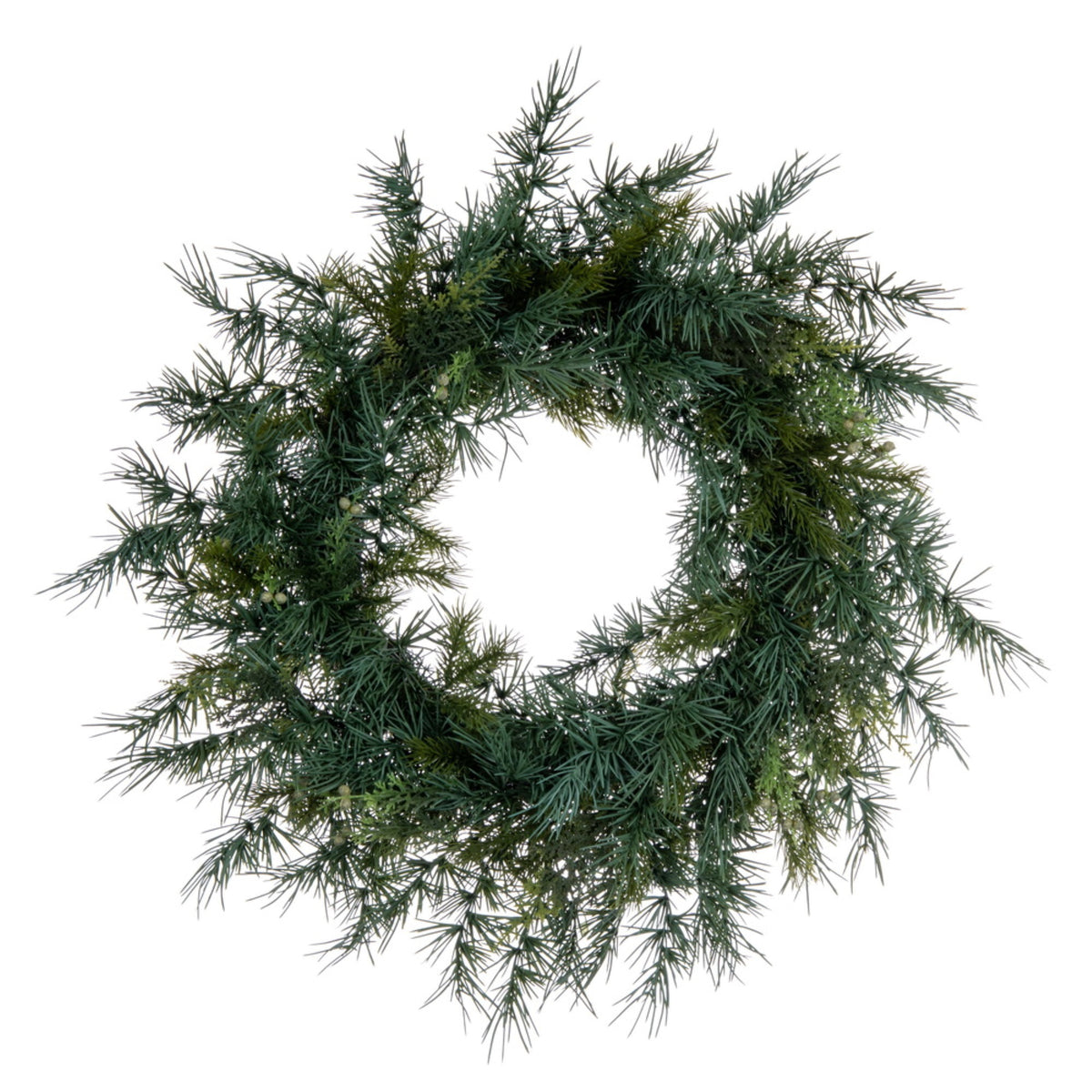24 Inch  Mixed Fern Cedar Wreath