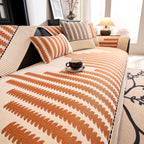 Vertical Stripes Sectional Sofa Cover Slipcover - Non-Slip, Fits L-Shape Couches