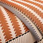 Vertical Stripes Sectional Sofa Cover Slipcover - Non-Slip, Fits L-Shape Couches