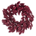 24 Inch  Burgundy Gardenia Glitter Wreath