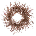 24 Inch  Cafe Latte Eucalyptus Glitter Wreath