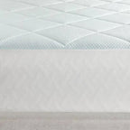 Full size Washable Quilted Mattress Pad with Elastic Fitted Skirt
