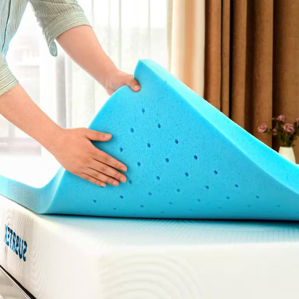 Full size 3-inch Thick High Density Memory Foam Mattress Topper
