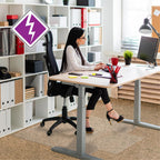 Floortex Computex Anti-Static Vinyl Lipped Chair Mat for Carpets up to 3/8" - 45" x 53"