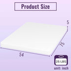 Full size 5-inch Charcoal Infused Memory Foam Mattress with Removable Cover