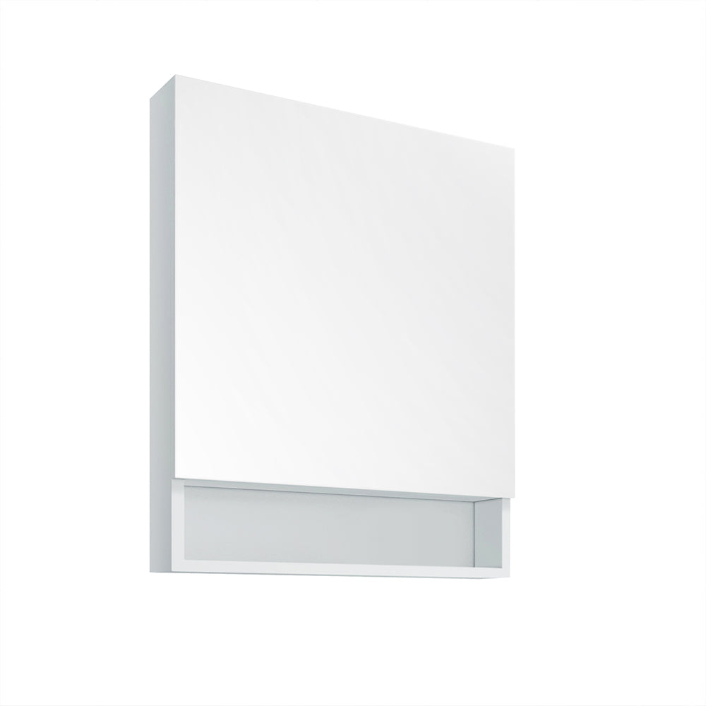 Fresca 24 White Bathroom Medicine Cabinet w/ Small Bottom Shelf