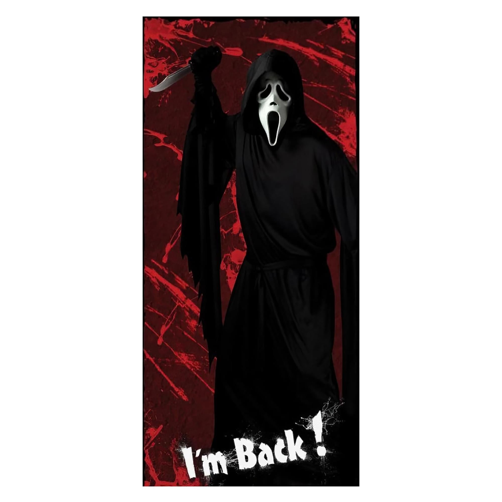 Ghost Face Door Cover Halloween Decor