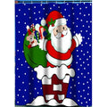 Up on the Rooftop Fabric shower curtain, 100% polyester, size 70x72