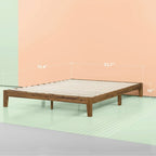 Full size Simple Modern Solid Wood Platform Bed Frame - 700 lb. Weight Capacity
