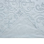 Full Size 100-Percent Cotton Chenille 3-Piece Coverlet Bedspread Set in Blue