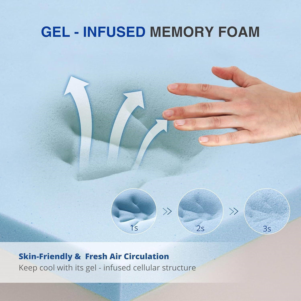 Full Size 6-Inch Gel Infused Medium Firm Memory Foam Mattress