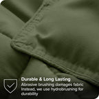 Full/Double size Super Soft Down Alternative Comforter Set in Olive Green