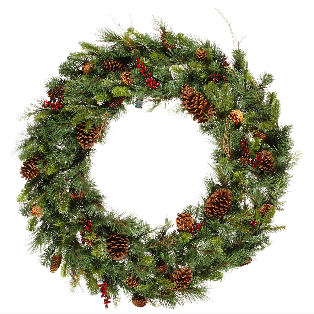 Vickerman 36 Inch  Cibola Mix Berry Wreath 213Tips  G118736