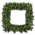 Vickerman 30 Inch  Grand Teton Sq Wreath Duralit 50Cl  G126031