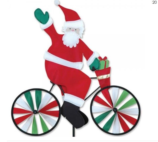 Prebook Items Pd26869 Santa Bicycle Spinner