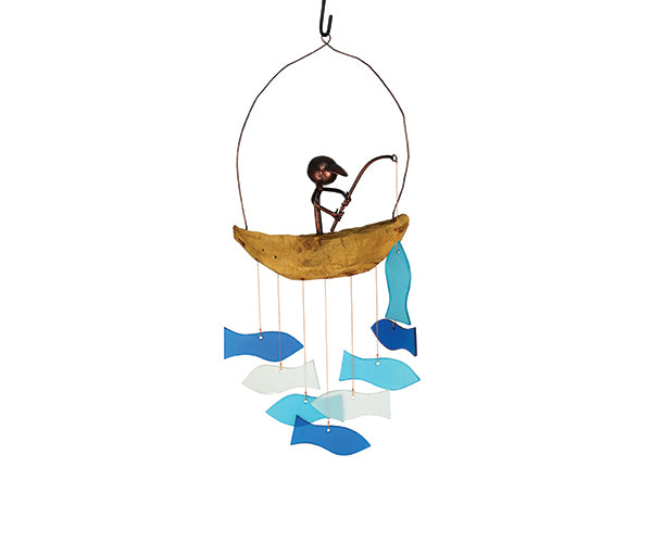 Gift Essentials Geblueg564 Fisherman Wind Chime