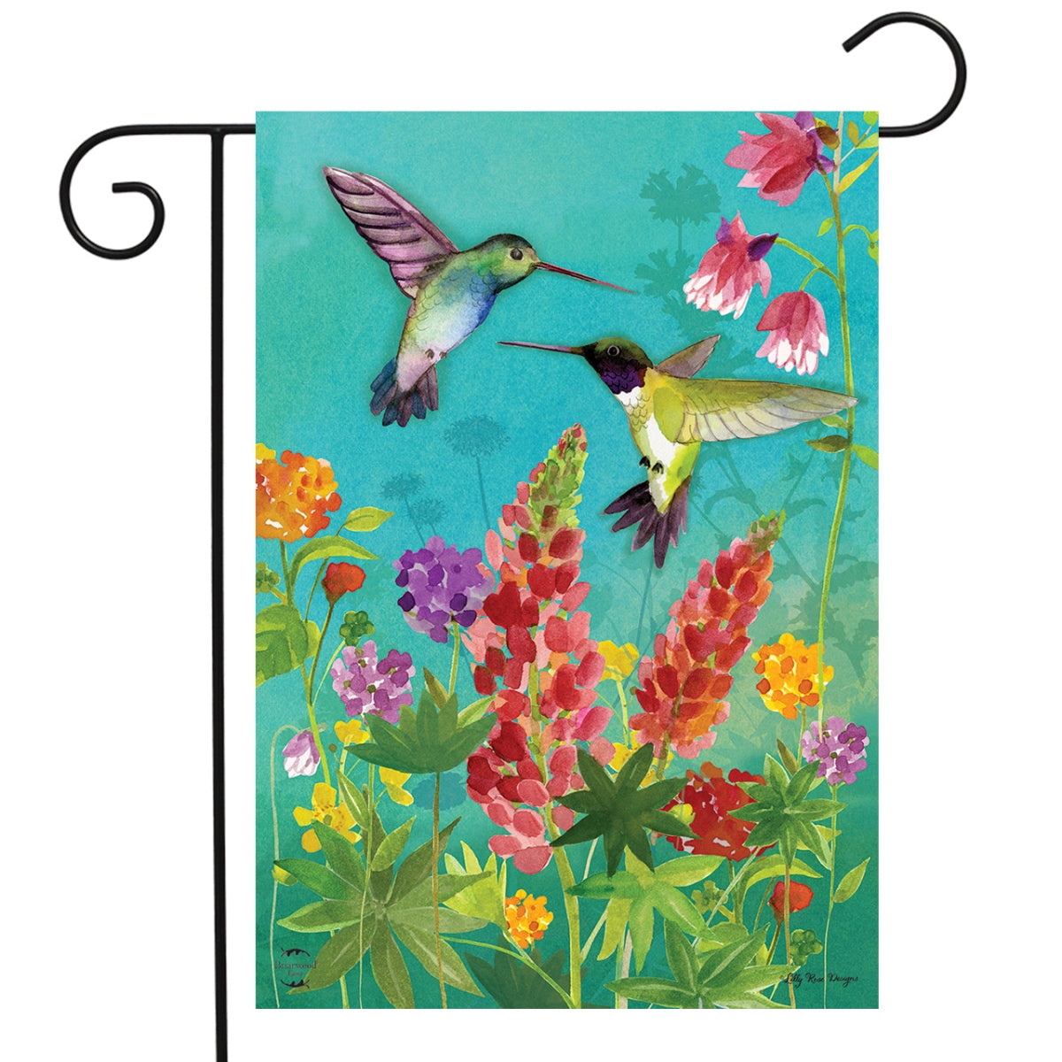 Briarwood Lane Blg00809 Hummingbird Greeting Garden Flag