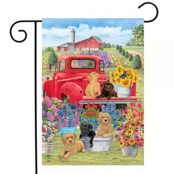 Briarwood Lane Blg01515 12.5 X 18 In. Spring Day Puppies Garden Flag
