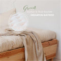 Green Cotton  Boulder And Wool Loveseat  In 100% Cotton Fabric Case