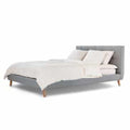 Green Cotton And Wool Footstool With 3 Inch  Natural Latex Core In 100% Cotton Fabric Case