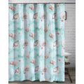 Barefoot Bungalow, Ocean Bath Shower Curtain, Turquoise