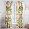 Tropics Coral, Window Panel Pair
