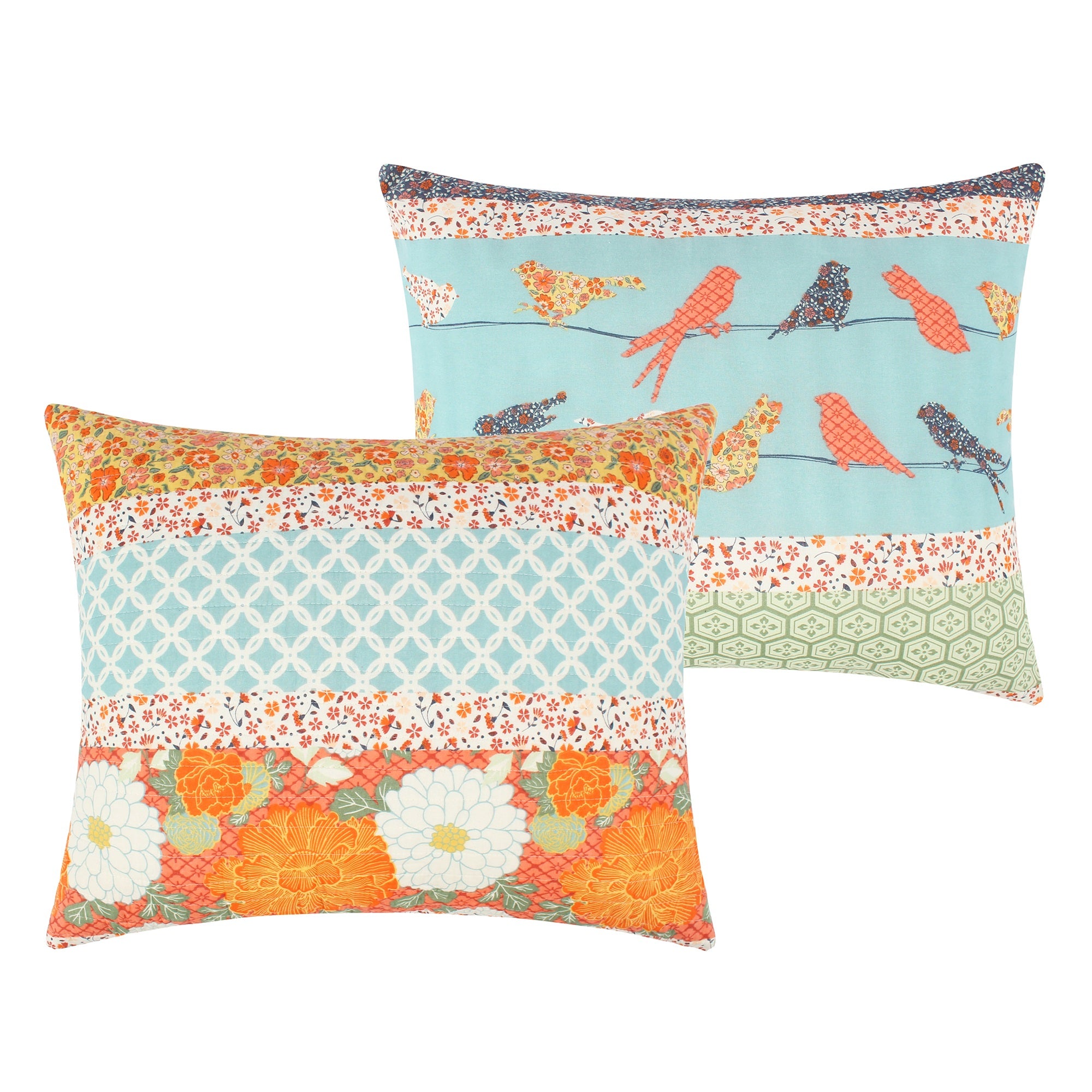Carlie Calico Stripe Sham Standard