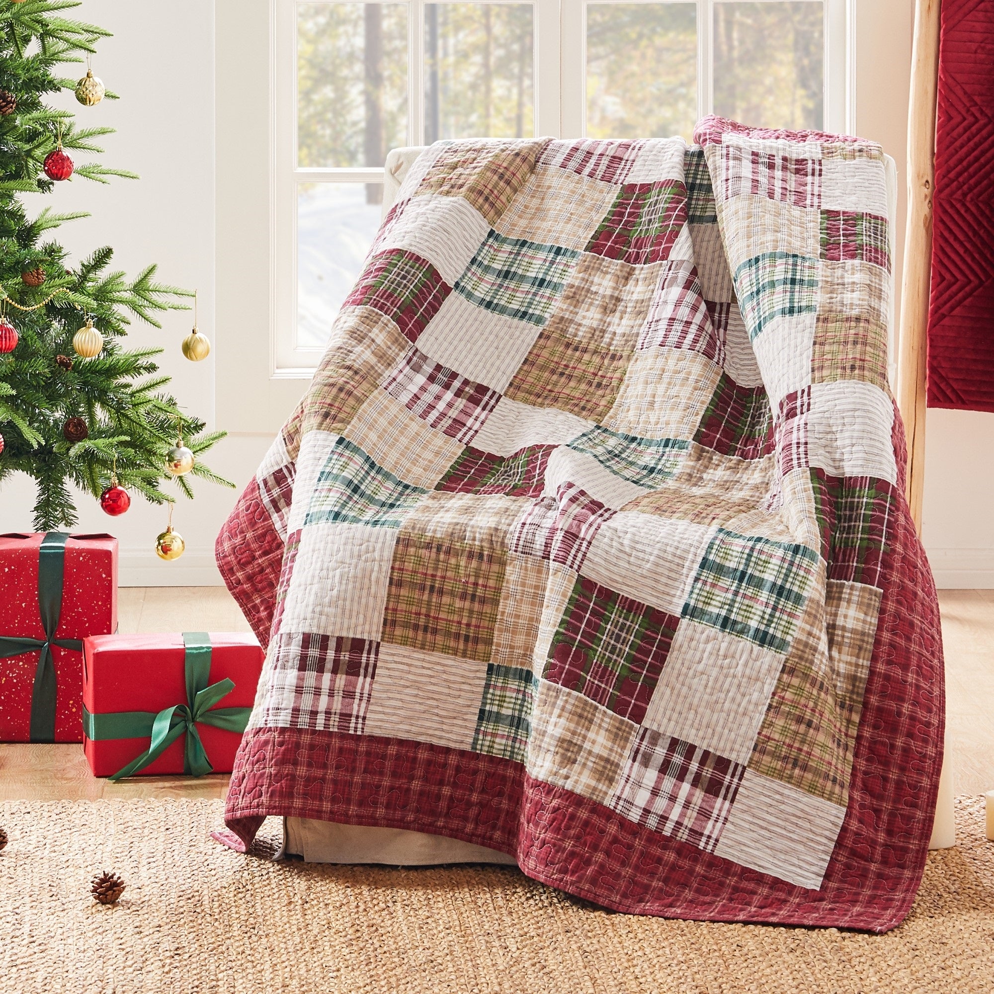 Oxford Red Accessory Throw